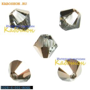 Swarovski Xilion beads 6 мм Rose Gold