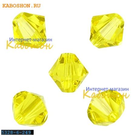 Swarovski Xilion beads 6 мм Citrine