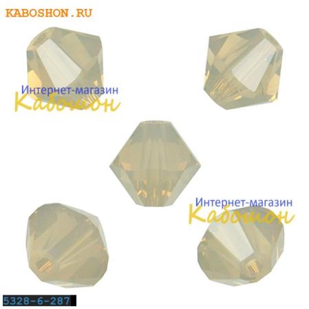 Swarovski Xilion beads 6 мм Sand Opal
