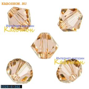 Swarovski Xilion beads 6 мм Light Peach