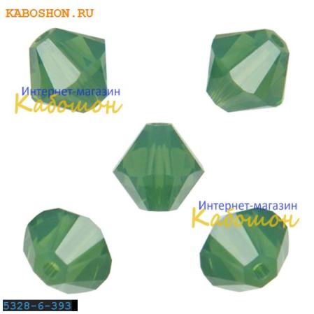 Swarovski Xilion beads 6 мм Palace Green Opal