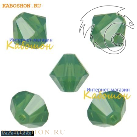 Swarovski Xilion beads 6 мм Palace Green Opal 5328-6-393
