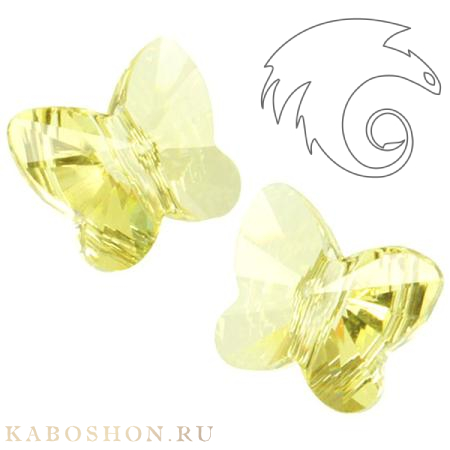 Swarovski Butterfly Bead 10 мм Jonqui 5754-10-213