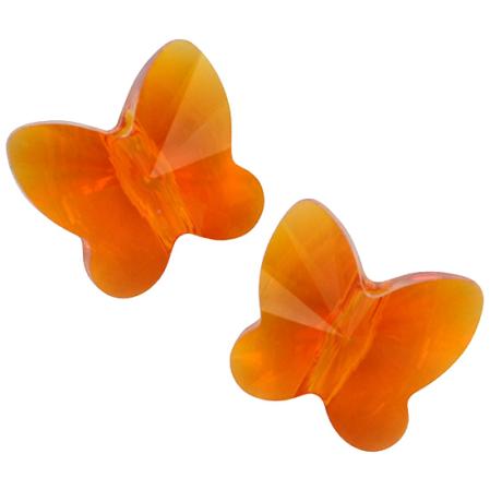 Swarovski Butterfly Bead 8 мм Tangerine
