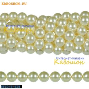 Жемчуг Swarovski 6 мм Crystal Light Creamrose