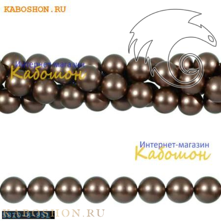 Жемчуг Swarovski 8 мм Crystal Velvet Brown 5810-8-951