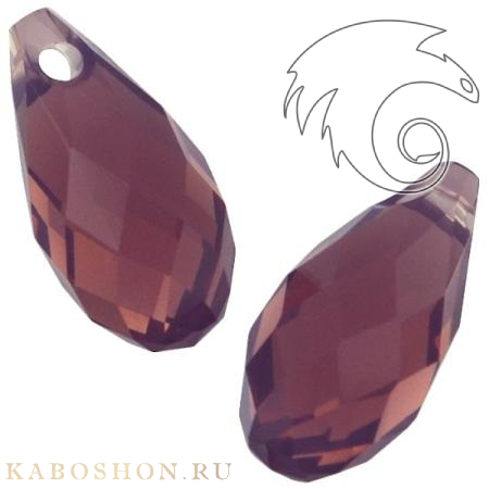 Swarovski Briolette 11х5,5 мм Cyclamen Opal 6010-11-398