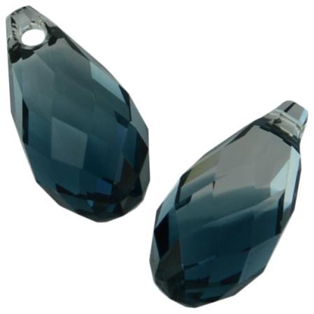 Swarovski Briolette 11х5,5 мм Crystal-Montana Blend