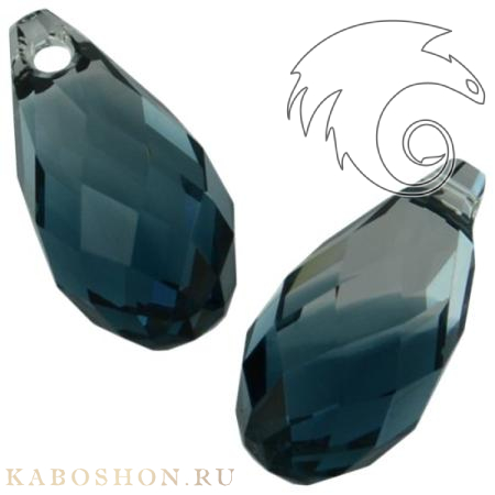 Swarovski Briolette 11х5,5 мм Crystal-Montana Blend 6010-11-725