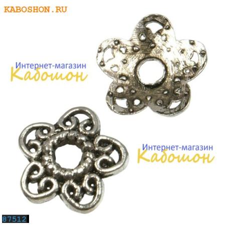 Колпачок 12 мм старинное серебро