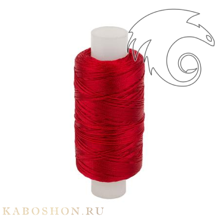 Нитки капроновые 50K красные K50-016