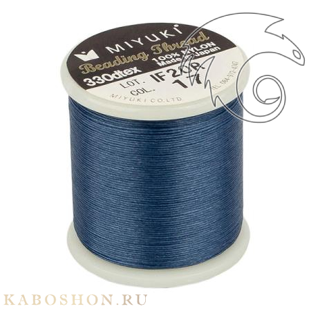 Нить Miyuki нейлоновая 50 м синяя MiThr-K4570-17