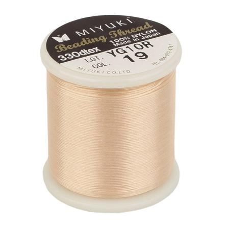 Нить Miyuki нейлоновая 50 м абрикос