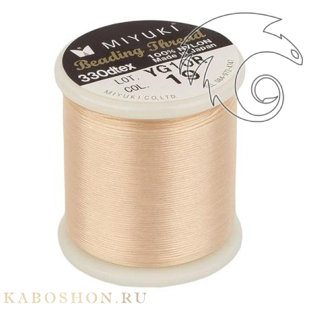 Нить Miyuki нейлоновая 50 м абрикос MiThr-K4570-19