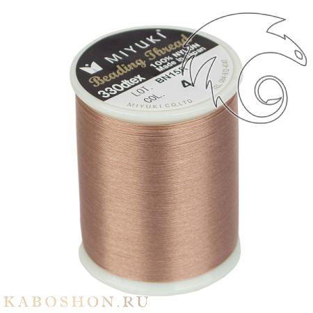 Нить Miyuki нейлоновая 500 м персик MiThr500-K4570-04