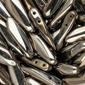 2-hole Glass Dagger 5х16 мм Crystal Full Chrome (10 шт)