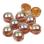 Cabochon 6 мм Crystal Orange Rainbow (10 шт) Cab-6-00030-98535
