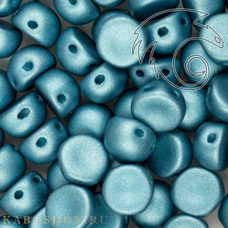 Cabochon 6 мм Alabaster Metallic Blue Turquoise (10 шт) Cab-6-2010-29436