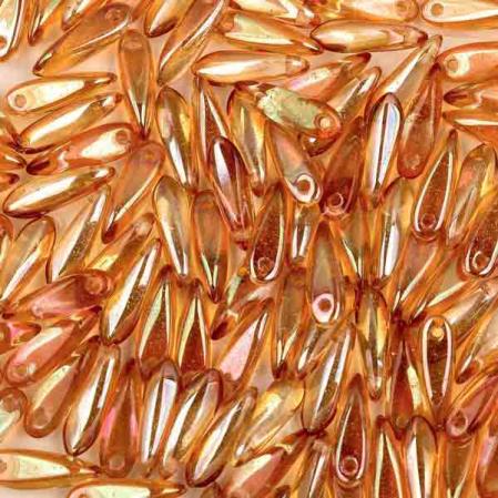 Glass Dagger 3х11 мм Crystal Apricot Medium