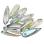 Glass Dagger 3х11 мм Crystal Blue Rainbow (10 шт) Dag11-00030-98538