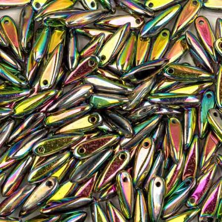 Glass Dagger 3х11 мм Jet Vitrail Full