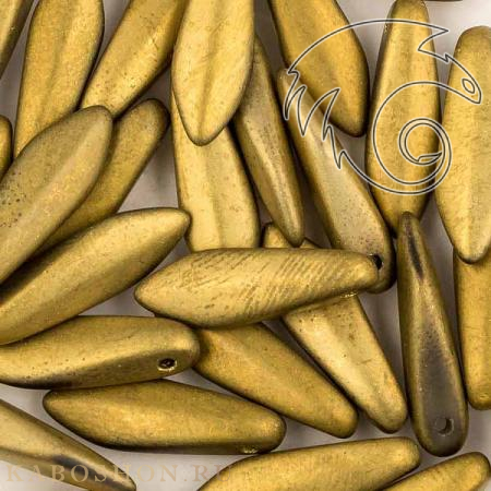 Glass Dagger 5х16 мм Crystal Amber Full Matted (10 шт) Dag16-00030-26470