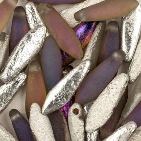 Glass Dagger 5х16 мм Crystal Etched Volcano (10 шт)