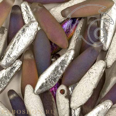 Glass Dagger 5х16 мм Crystal Etched Volcano (10 шт) Dag16-00030-29982