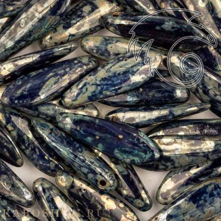 Glass Dagger 5x16 мм Night Sky Picasso (10 шт) Dag16-04