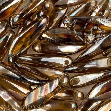 Glass Dagger 5x16 мм Smoke Topaz Celsian Stripes Dag16-10230-2250V-1