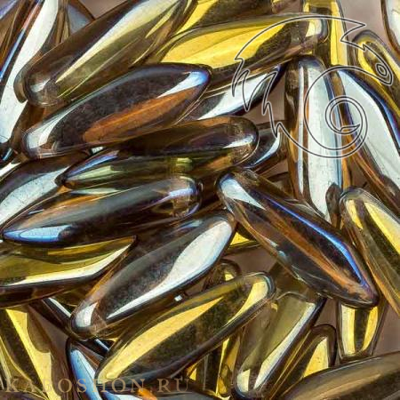 Glass Dagger 5x16 мм Smoke Topaz Full Light AB (10 шт) Dag16-10230-28303