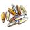 Glass Dagger 5x16 мм Smoke Topaz AB (10 шт) Dag16-10230-28701