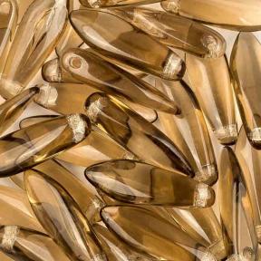 Glass Dagger 5х16 мм Smoke Topaz (10 шт)