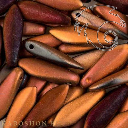 Glass Dagger 5х16 мм Jet Sunset Full Matted (10 шт) Dag16-23980-27233