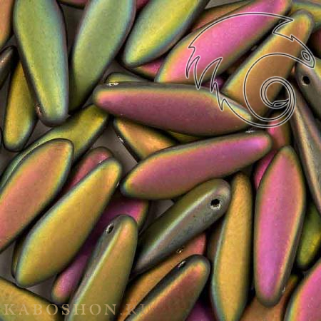 Glass Dagger 5х16 мм Jet Vitrail Full Matted (10 шт) Dag16-23980-28170