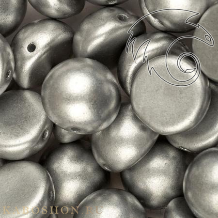 Dome Bead 10х6 мм Aluminium Silver (5 шт) Dome10-01700