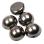 Dome Bead 10х6 мм Jet Full Chrome (5 шт) Dome10-23980-27400