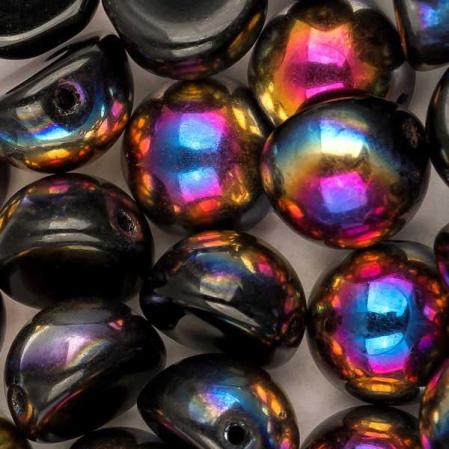 Dome Bead 10х6 мм Jet Sliperit (5 шт)