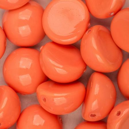 Dome Bead 10х6 мм Peach Coral (5 шт)