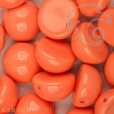 Dome Bead 10х6 мм Peach Coral (5 шт) Dome10-48955