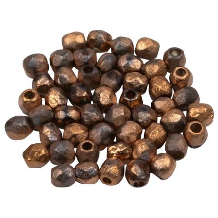 Fire polished 3 мм Crystal Etched Capri Gold Full