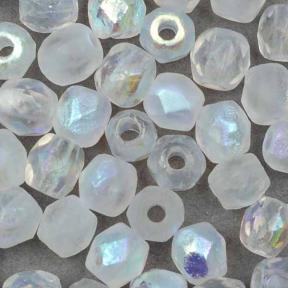 Fire polished 3 мм Crystal Etched AB Full