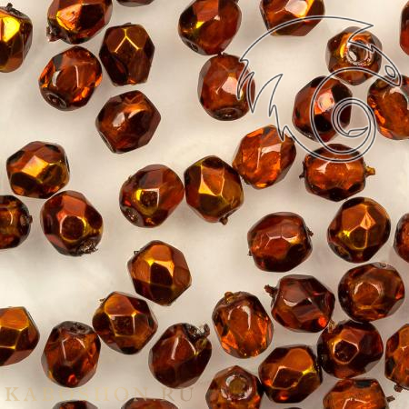 Fire polished 3 мм Crystal Topaz Metallic Ice FP-3-00030-67156