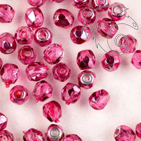 Fire polished 3 мм Crystal Rose Metallic Ice FP-3-00030-67282