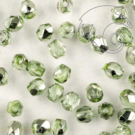 Fire polished 3 мм Crystal Sea Foam Metallic Ice FP-3-00030-67525