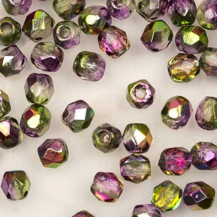 Fire polished 3 мм Crystal Magic Orchid