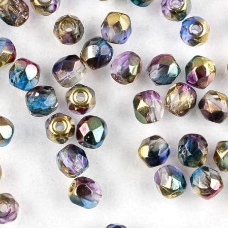 Fire polished 3 мм Crystal Sunny Magic Royal