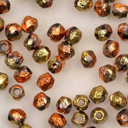 Fire polished 3 мм Crystal Etched California Gold Rush