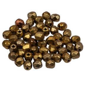 Fire polished 3 мм Metallic Mix