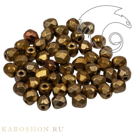 Fire polished 3 мм Metallic Mix FP-3-01610